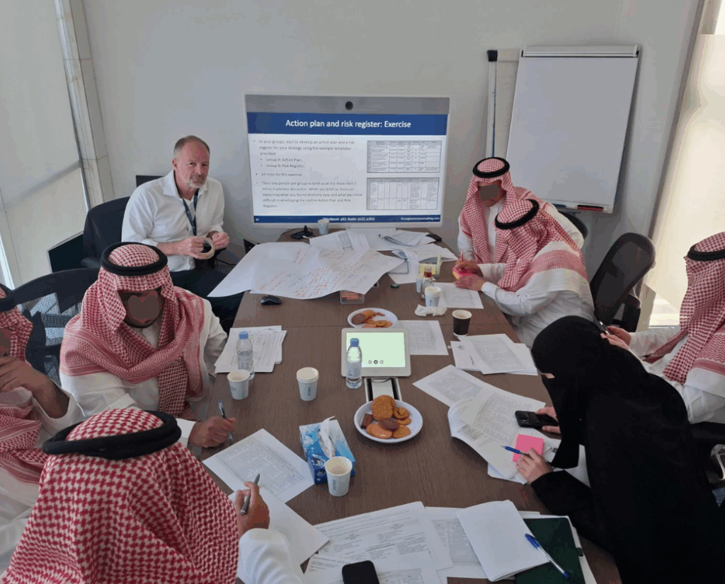 Delegates attending our strategy course on 'Developing and Implementing Effective Strategy' in the Middle East