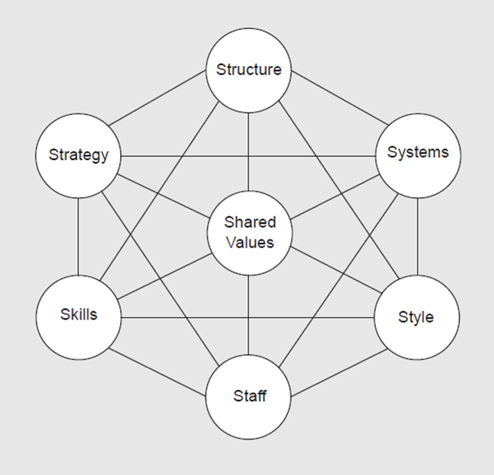 Craig Lawrence Consulting apply the McKinsey 7-S Framework developed by Tom Peters and Robert Waterman in the 1970s to help ensure an organisation is aligned behind its strategy before implementation begins.